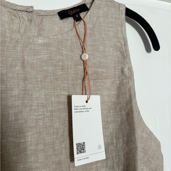 Quince Natural Linen Tank Top NWT - Picture 5 of 5
